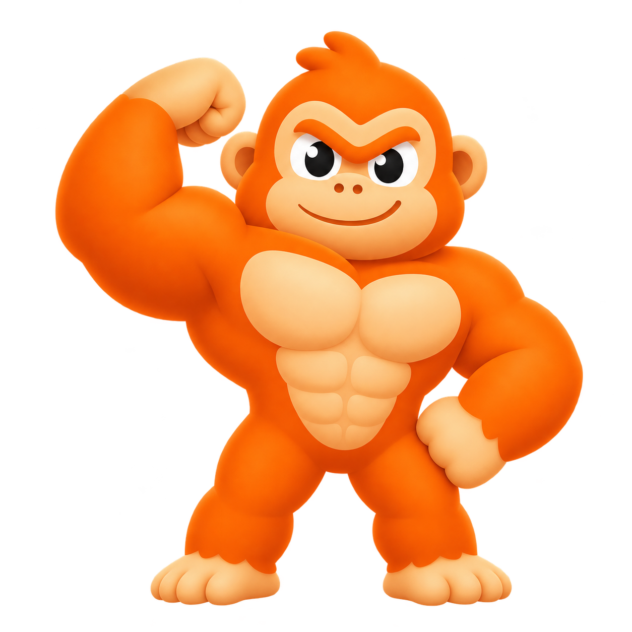 PushBro mascot flexing